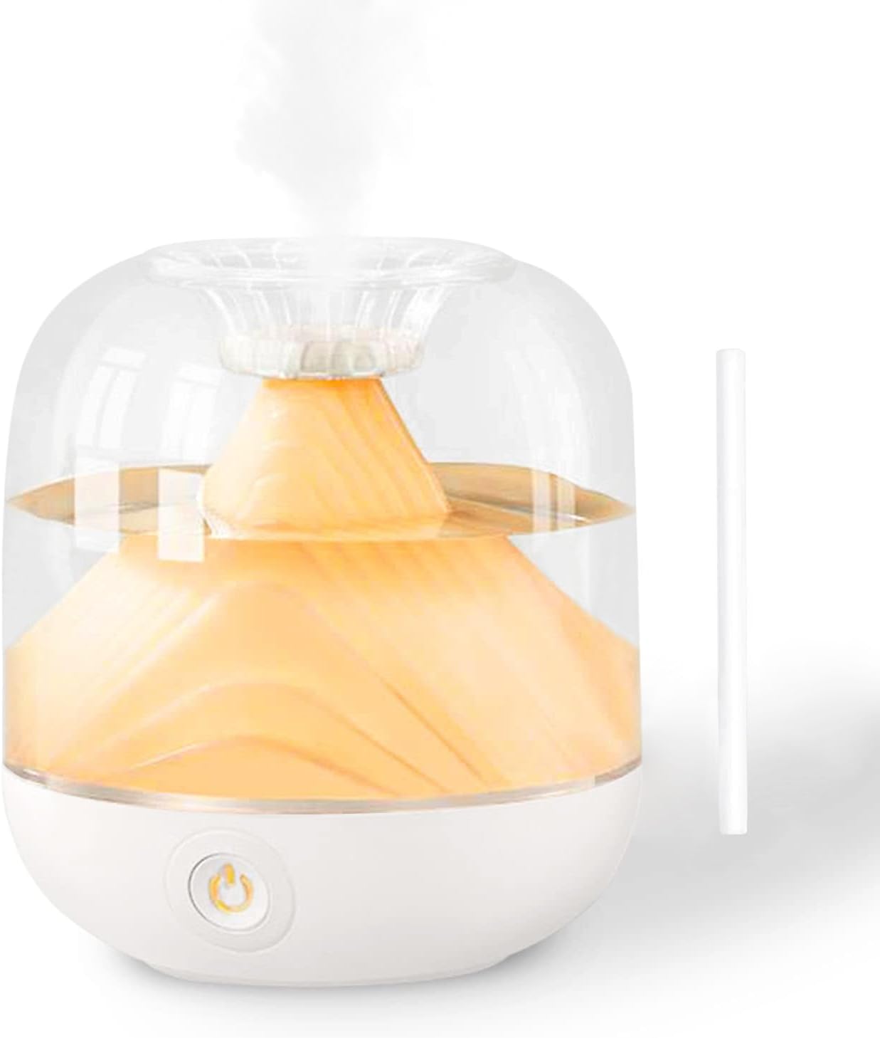 Rechargeable Ultrasonic Humidifier with Ambient Night Light, Top-Fill Transparent Tank & Portable Cordless Design - 700ml