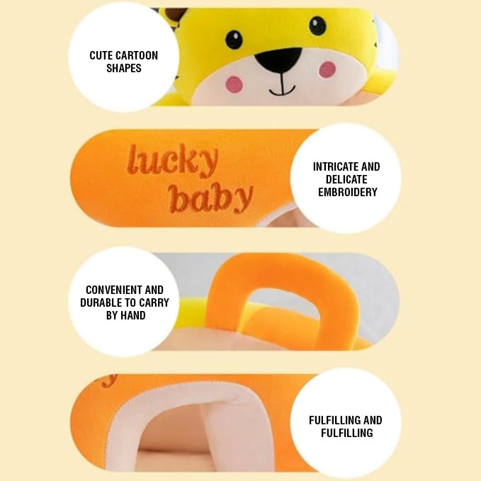 Baby Sitting Non-Slip Plush Memory Foam Practice Chair Sofa with Fall Prevention & High Back Support