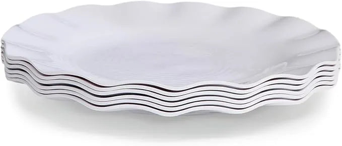 Opal Luxurious 12-Piece Glassware Dessert Plates Set