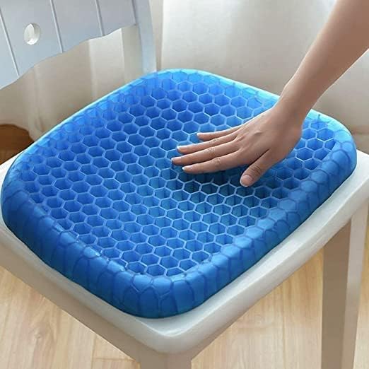 Egg Silicone Honeycomb Seat Cushion with Breathable Cover for Office, Car, Wheelchair & Home Use
