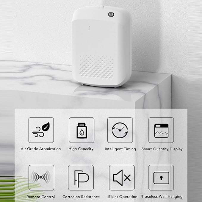 Smart Scent Atomizing Aroma Diffuser with WiFi & Bluetooth app control & Intelligent Timing - 400 ml High Capacity