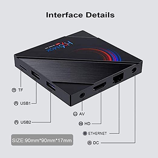 H96 Max 6K Ultra HD Android TV Box with Android 10.0