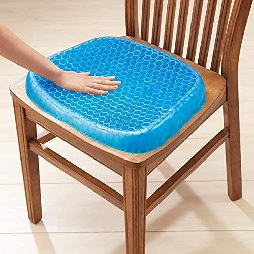 Egg Silicone Honeycomb Seat Cushion with Breathable Cover for Office, Car, Wheelchair & Home Use