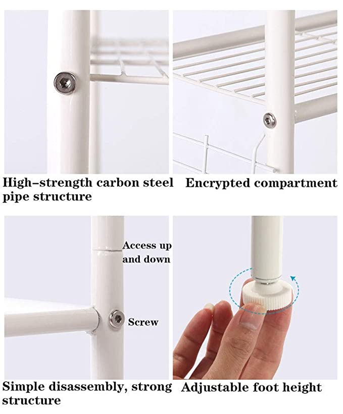 3 Level Shelf for Bathroom Essentials made with Steel and more Storage Organization