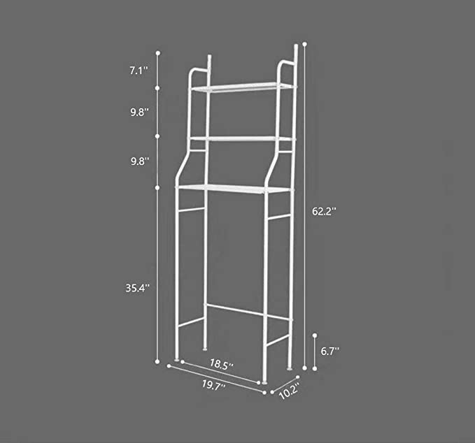 3 Level Shelf for Bathroom Essentials made with Steel and more Storage Organization