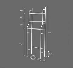 3 Level Shelf for Bathroom Essentials made with Steel and more Storage Organization