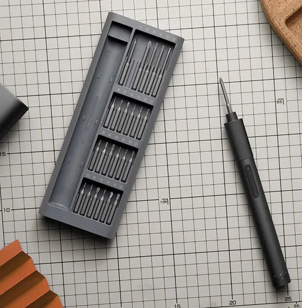 Electric Precision Screwdriver Kit with 24 Precision Bits and Magnetic Storage Container