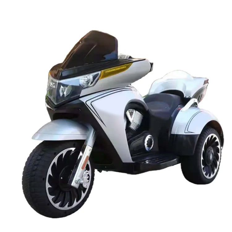 Stylish Kids Ride On Electric Touring Motorcycle with12V Battery Powered with Dual Drive, LED Lights & Simulation Key Start