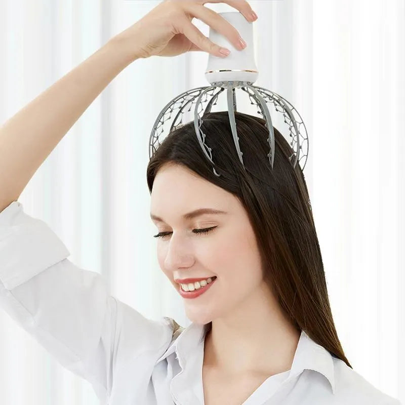 Portable Electric Rechargeable Octopus Scalp & Head Massager for Relaxation