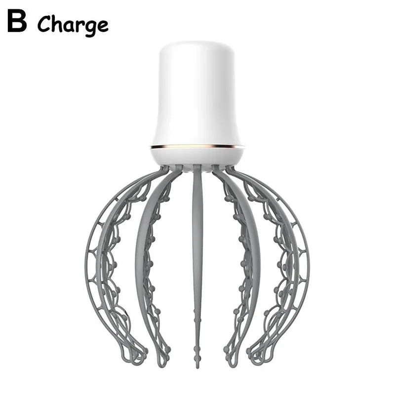Portable Electric Rechargeable Octopus Scalp & Head Massager for Relaxation