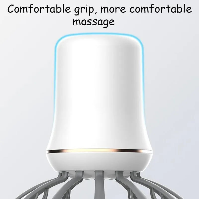 Portable Electric Rechargeable Octopus Scalp & Head Massager for Relaxation