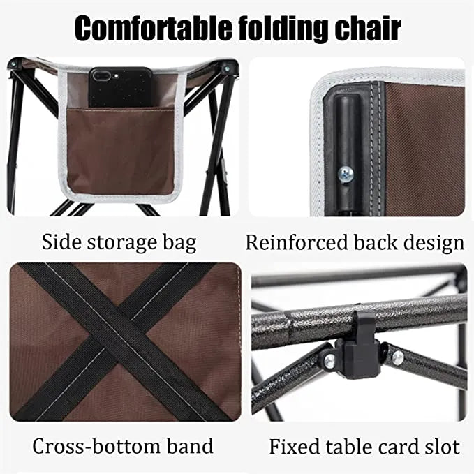 Smart Mini Lightweight Foldable Aluminium Table and 4 Chairs Set with a Carrying Bag for Picnic and