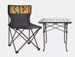 Smart Mini Lightweight Foldable Aluminium Table and 4 Chairs Set with a Carrying Bag for Picnic and