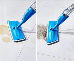 Portable 360° Microfiber Water Spraying Flat Sweeper Mop for Floor Cleaning