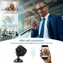 Mini HD 1080P Wireless WiFi Camera with Motion Detection, 360° Rotation and Night Vision