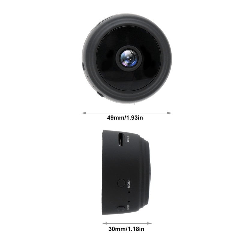 Mini HD 1080P Wireless WiFi Camera with Motion Detection, 360° Rotation and Night Vision