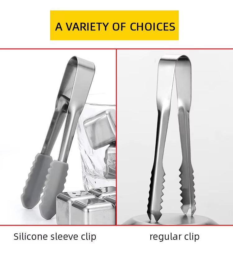 Quick-Freezing Stainless Steel Ice Cubes Set