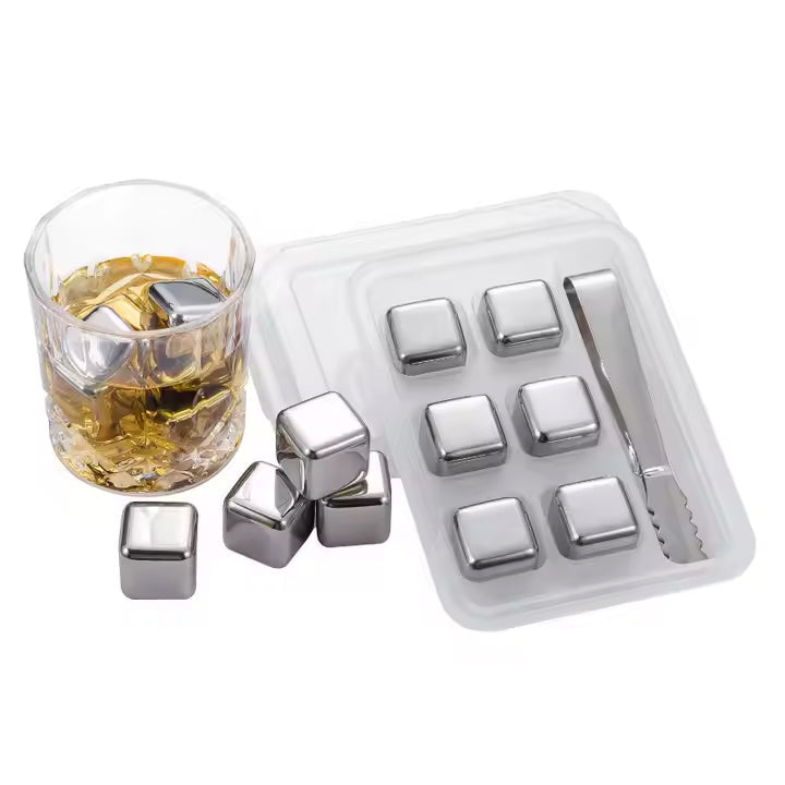 Quick-Freezing Stainless Steel Ice Cubes Set