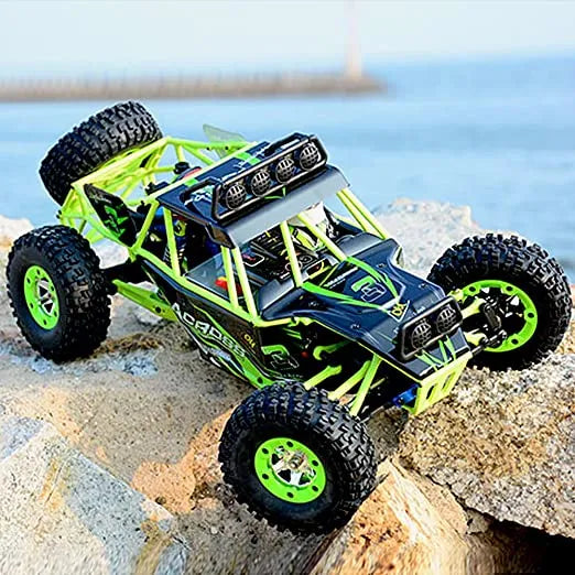 High Speed 4WD Crawler Remote Control RC Rock Climbing Buggy Car with LED Light 2.4G 1:12