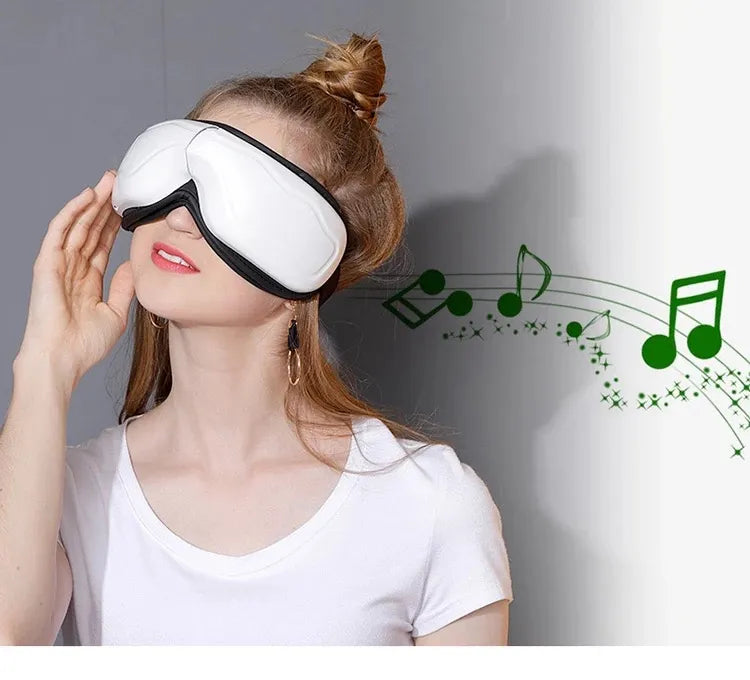 Relaxing Air Pressure Vibration Eye Massager with Bluetooth
