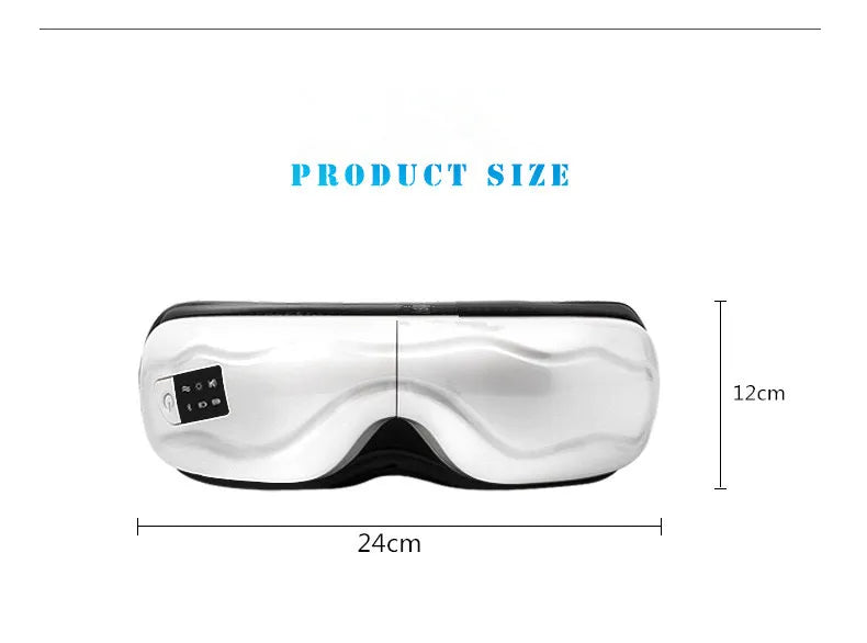 Relaxing Air Pressure Vibration Eye Massager with Bluetooth