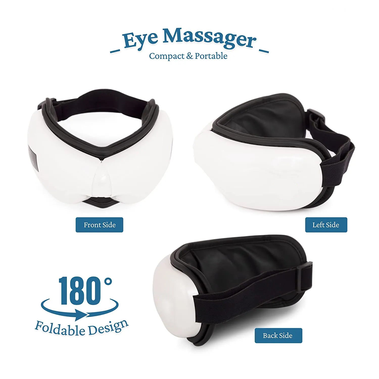 Relaxing Air Pressure Vibration Eye Massager with Bluetooth