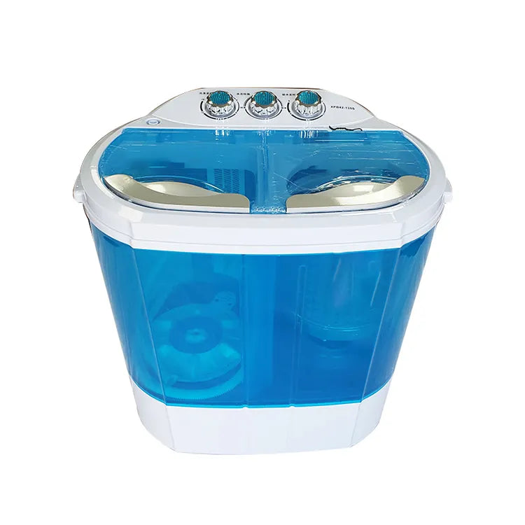 Portable Mini Washing Machine with Spin Dryer, Eco-friendly Design, Twin Tub and Spin Drying Basket