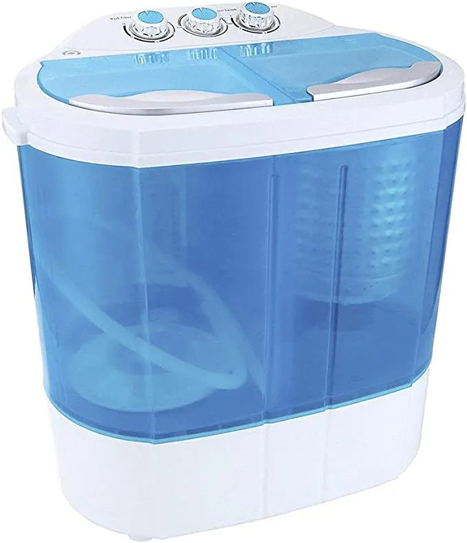 Portable Mini Washing Machine with Spin Dryer, Eco-friendly Design, Twin Tub and Spin Drying Basket