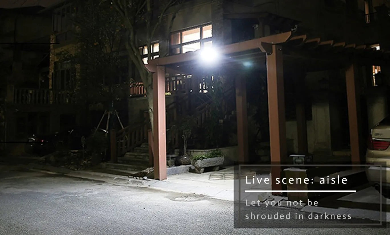 Set of 2 Smart Motion Sensor LED Solar Outdoor Security Light - Waterproof, Frost Resistant, and Ene