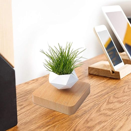 Magnetic Hexagonal Levitating Bonsai Pot for Creative Home and Office Decoration
