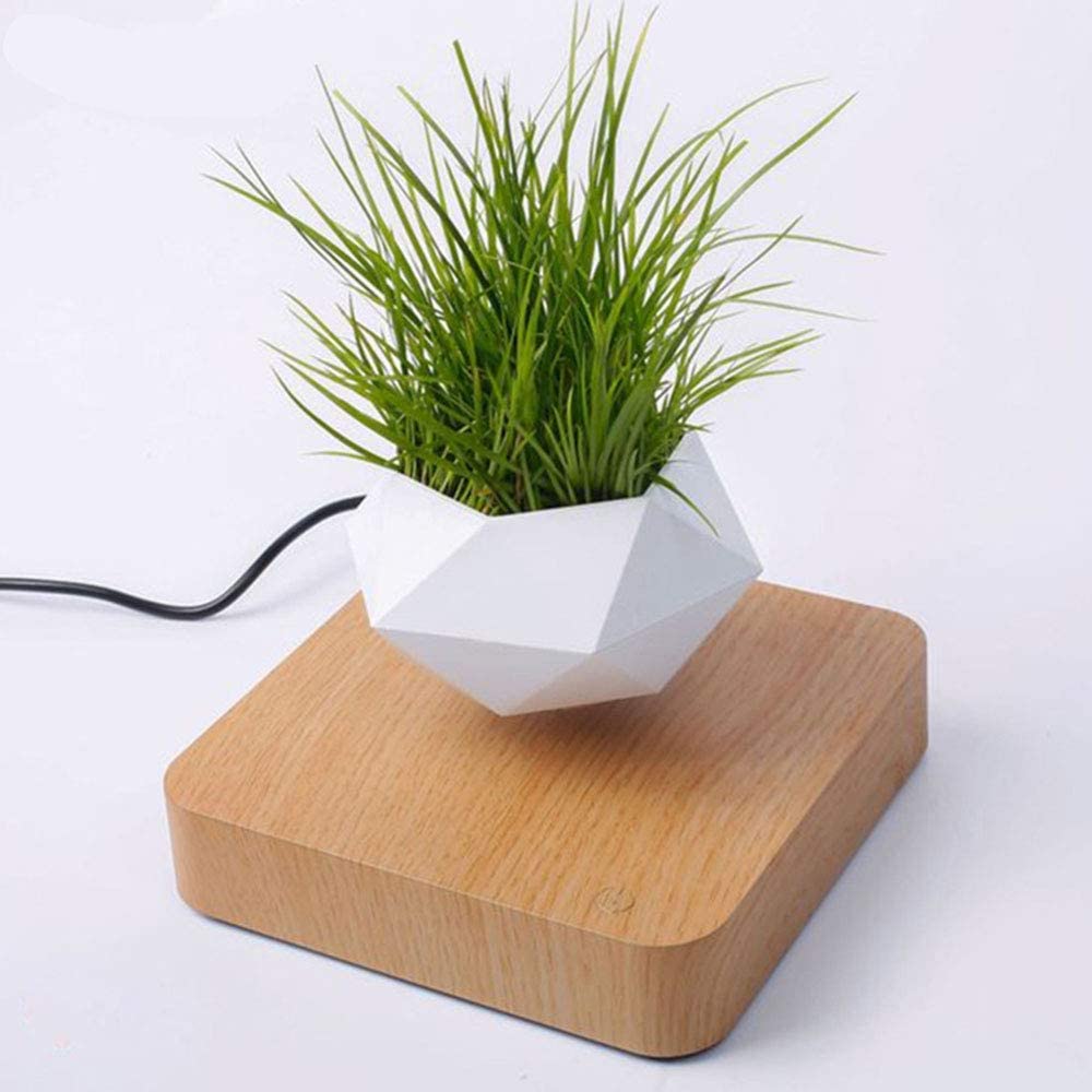 Magnetic Hexagonal Levitating Bonsai Pot for Creative Home and Office Decoration