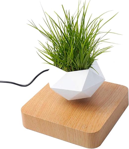 Magnetic Hexagonal Levitating Bonsai Pot for Creative Home and Office Decoration