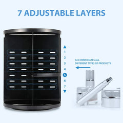 Vanity 360° Rotatable Adjustable Makeup Storage Holder & Organiser for Cosmetics