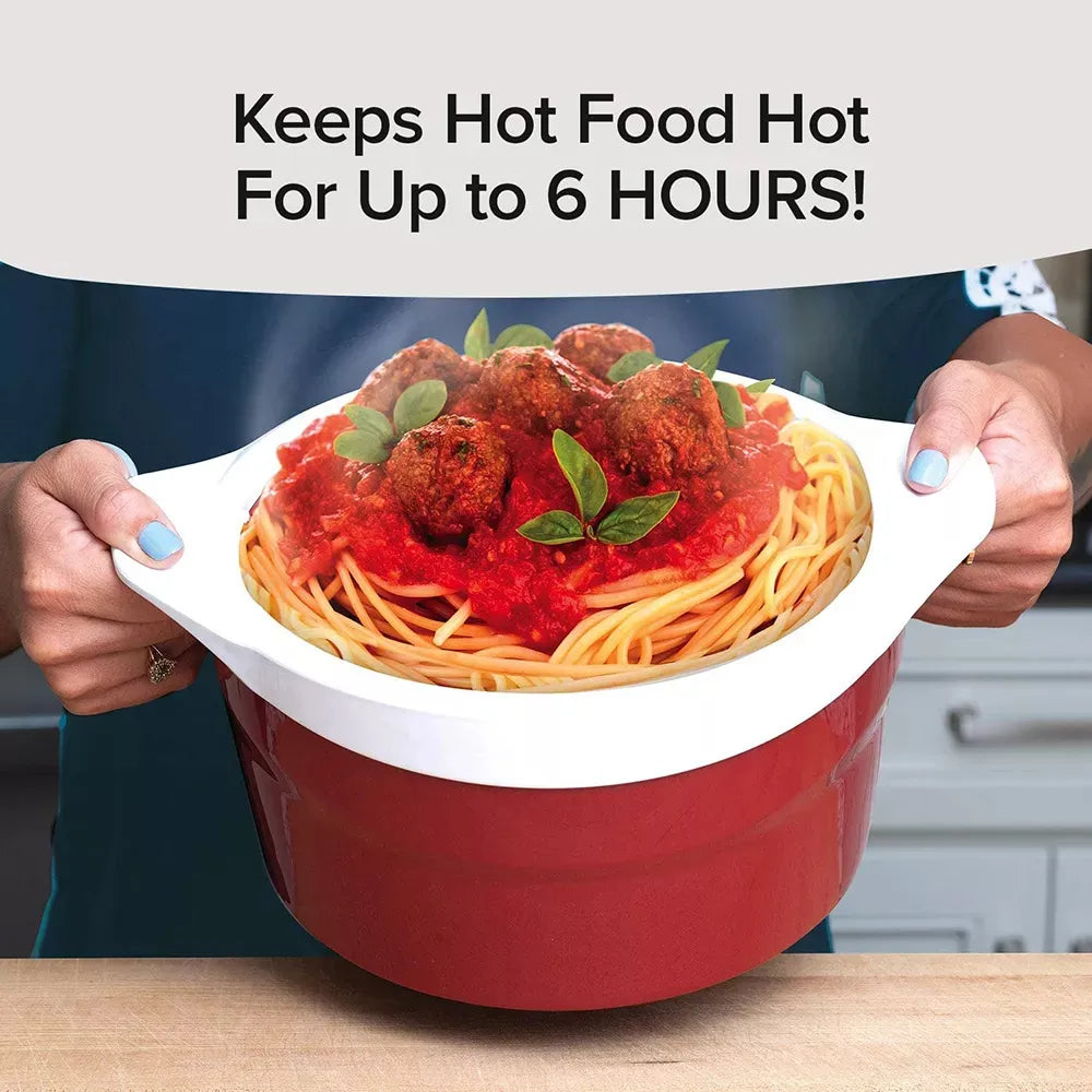 2.1 L Hot & Cold Food Insulation Stainless Steel Bowl, Maintains Food Temperature for 6 Hours
