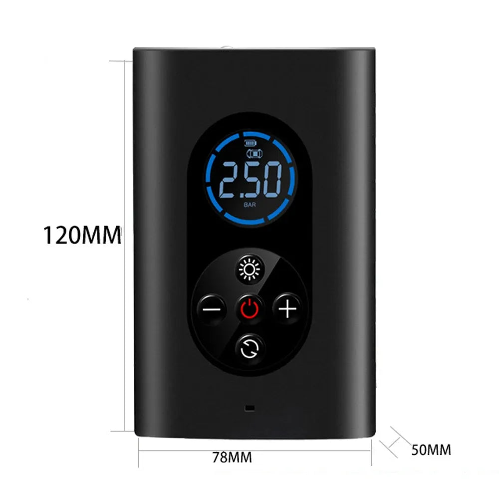 4 in 1 Wireless Air Pump with LED Flashlight Light and USB Rechargeable Battery