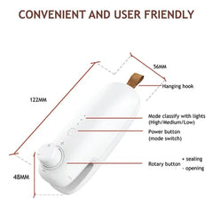 Mini Heat Sealer for Plastic Bags - USB Rechargeable and Portable