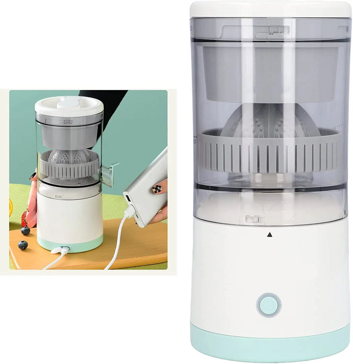 Portable Electric Orange Juicer Presser Machine - USB Rechargeable