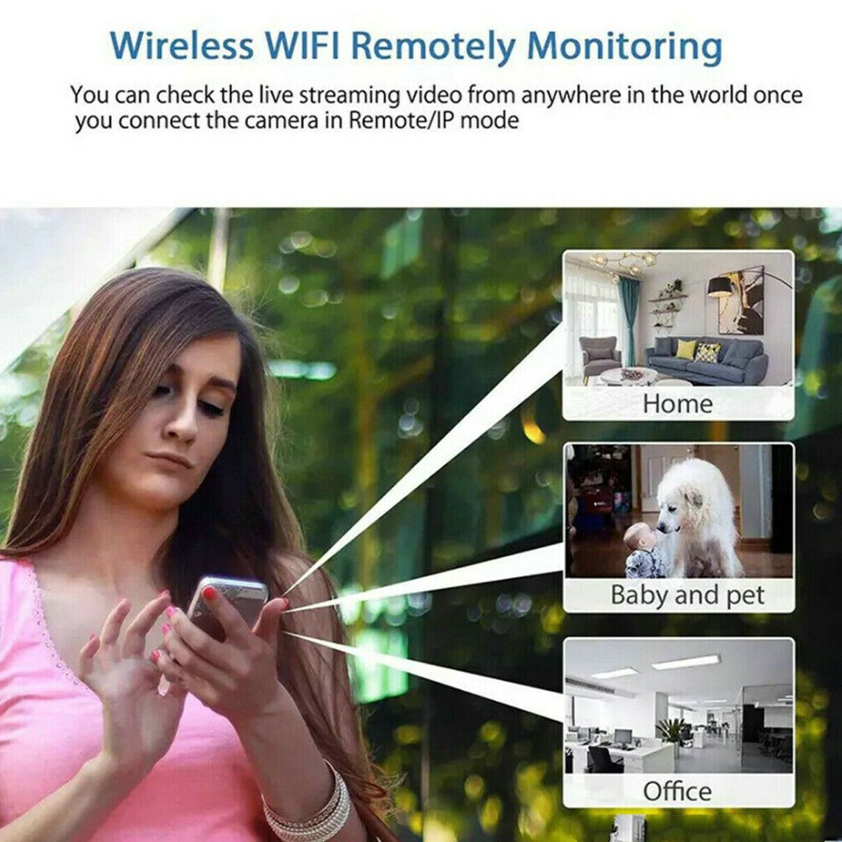 Mini USB Powered HD WiFi IP Camera with Remote Access Viewing, Motion Detection & Night Vision