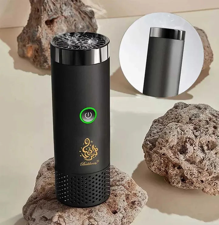 Stylish Bukhoor Incense Burner & Infuser with Comb for Fragrant Hair