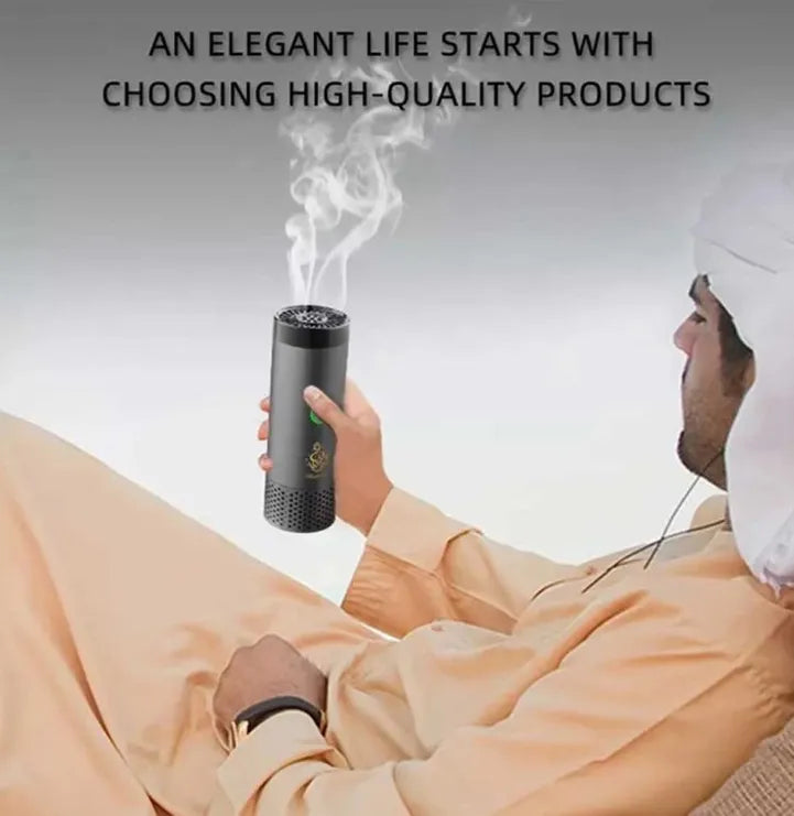 Stylish Bukhoor Incense Burner & Infuser with Comb for Fragrant Hair