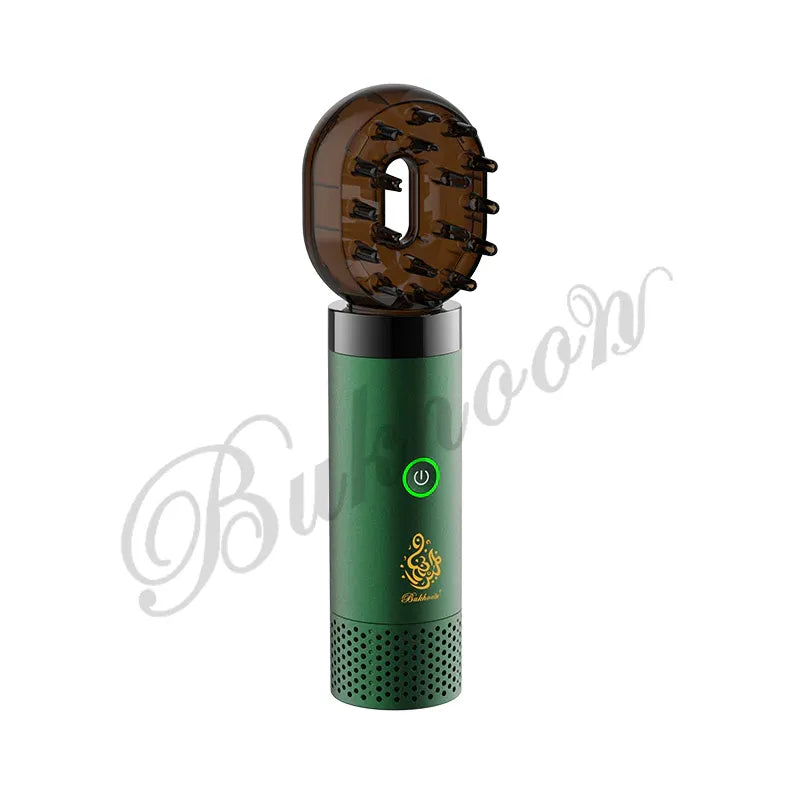 Stylish Bukhoor Incense Burner & Infuser with Comb for Fragrant Hair