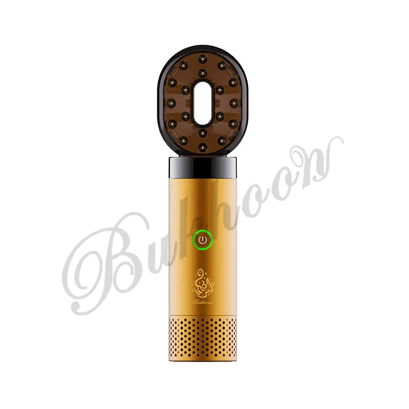 Stylish Bukhoor Incense Burner & Infuser with Comb for Fragrant Hair