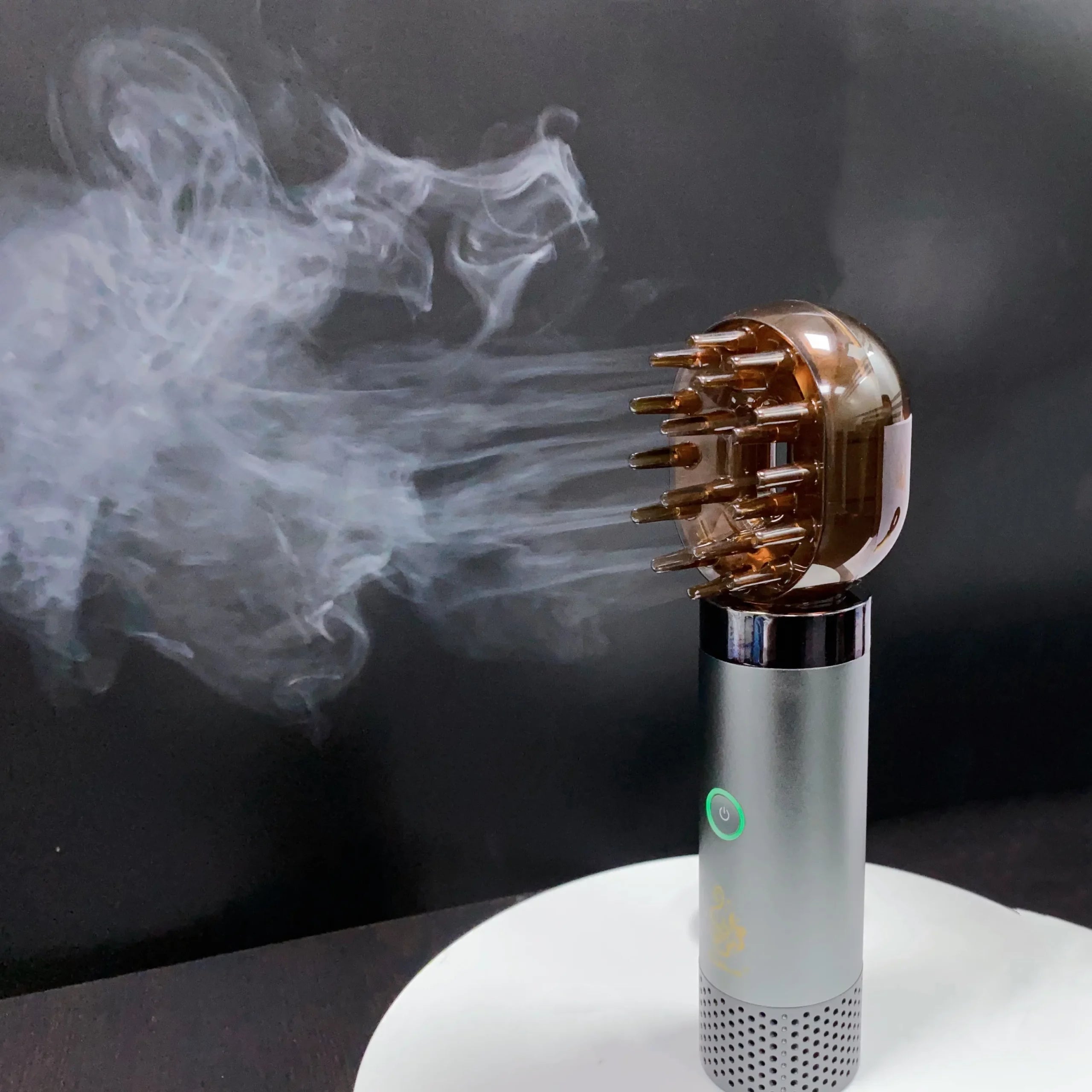 Stylish Bukhoor Incense Burner & Infuser with Comb for Fragrant Hair