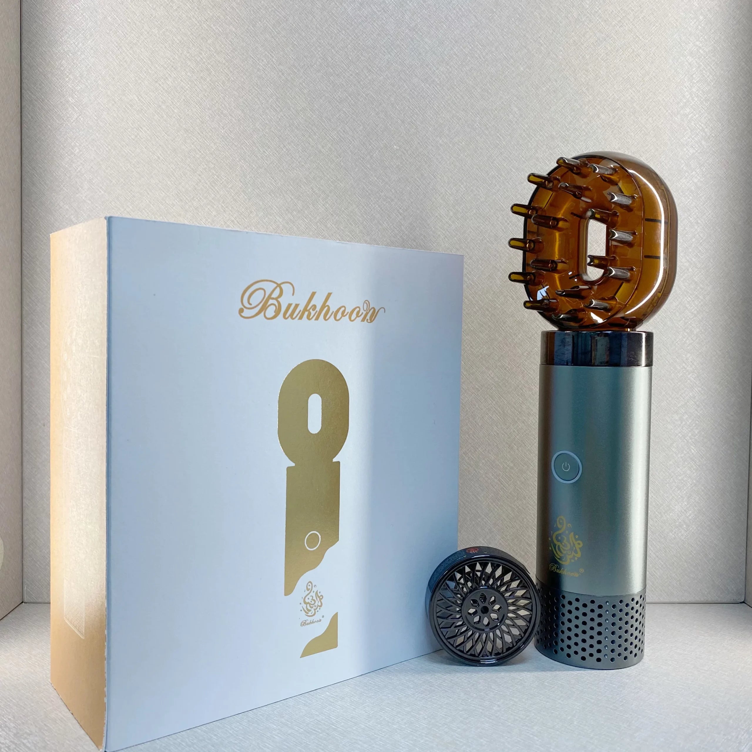Stylish Bukhoor Incense Burner & Infuser with Comb for Fragrant Hair