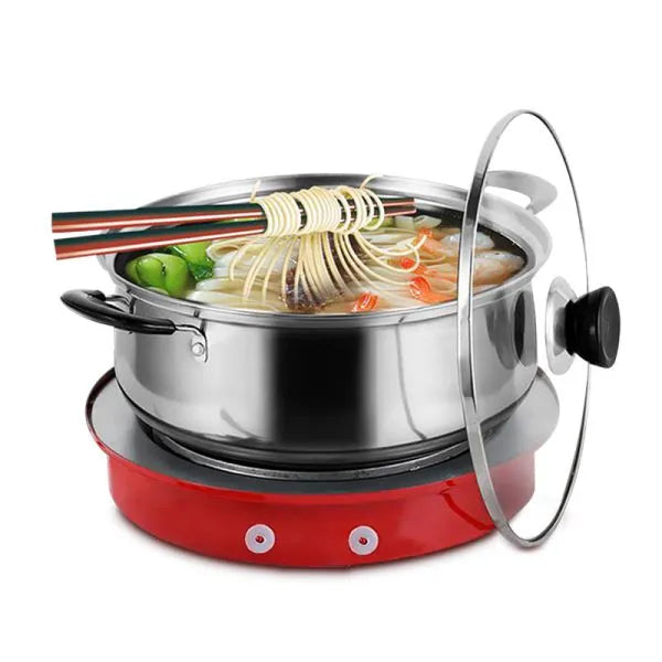 12V Mini Portable Battery & Solar Connectable Electric Hot Plate Cooking Stove