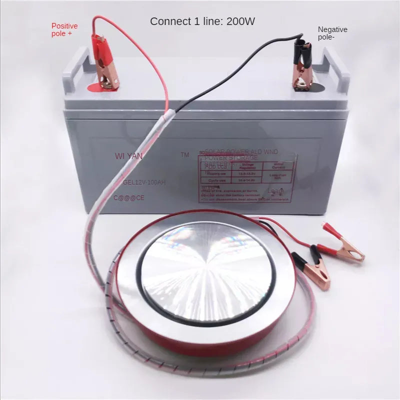 12V Mini Portable Battery & Solar Connectable Electric Hot Plate Cooking Stove