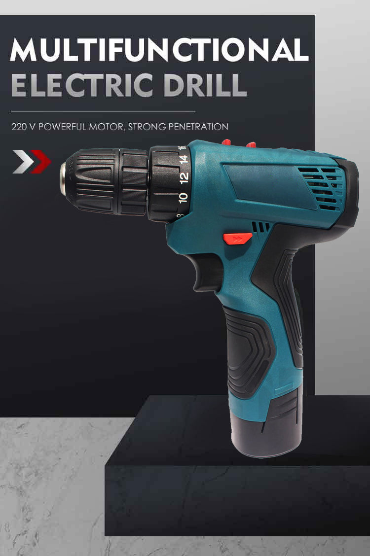 12V Professional Multifunctional Screwing Cordless Drill Kit