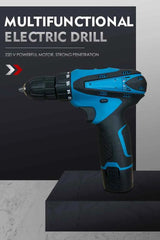 Portable High Precision 390W Cordless Electric Drill Tool Kit