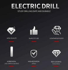 Portable High Precision 390W Cordless Electric Drill Tool Kit