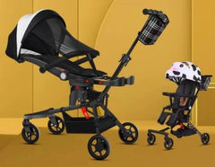 Portable Two Way 360° Rotatable Stroller with Adjustable Recliner Seat and Adjustable Canopy